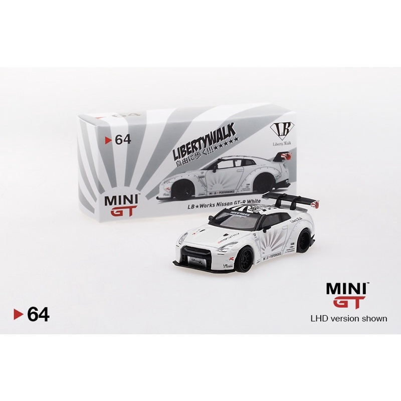 模幻力量】現貨Mini GT LB☆WORKS Nissan GT-R White RHD 1/64