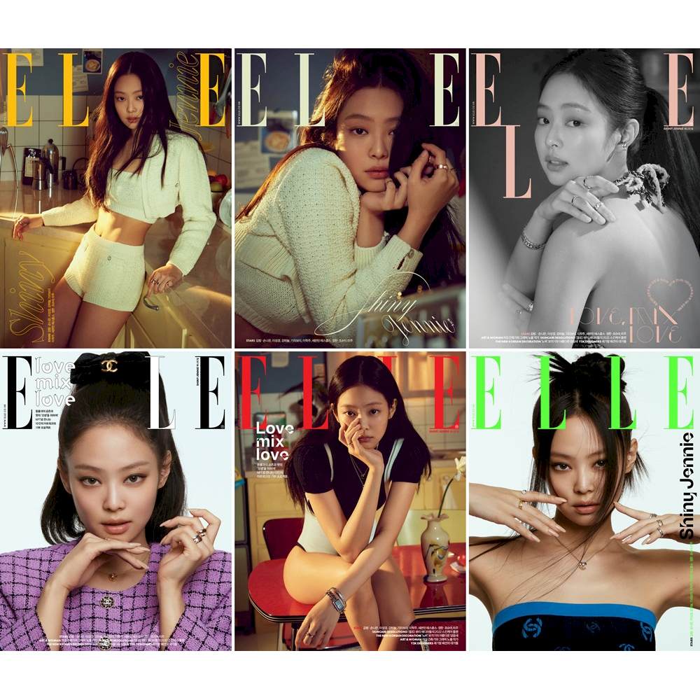 ELLE Korea Magazine 2023 August Blackpink JISOO/ELLE MAN Seventeen Wonwoo