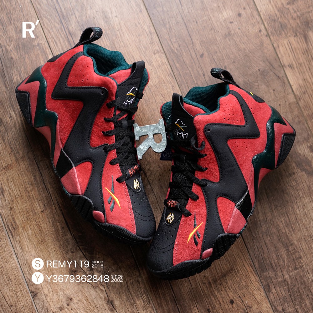 R'代購Shawn Kemp Reebok Kamikaze II 2 OG 黑紅Mars Red 火山FZ4006