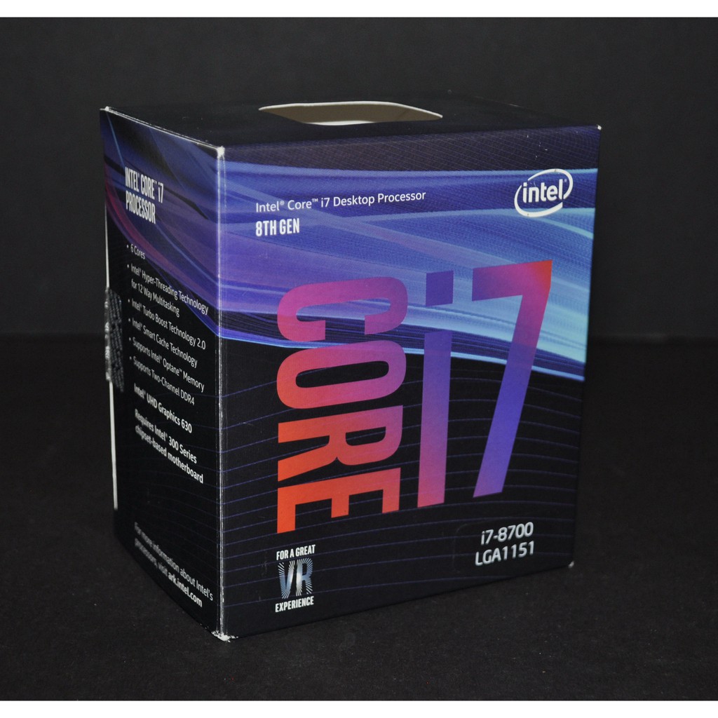 只賣空盒(BOX ONLY！) Intel i7-8700 原廠空盒(1151 3.2G 12M) | 蝦皮購物