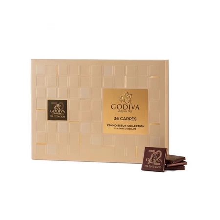 舌尖上的純粹與奢華：GODIVA 片裝黑巧克力禮盒 (Carré Collection) 深度推薦