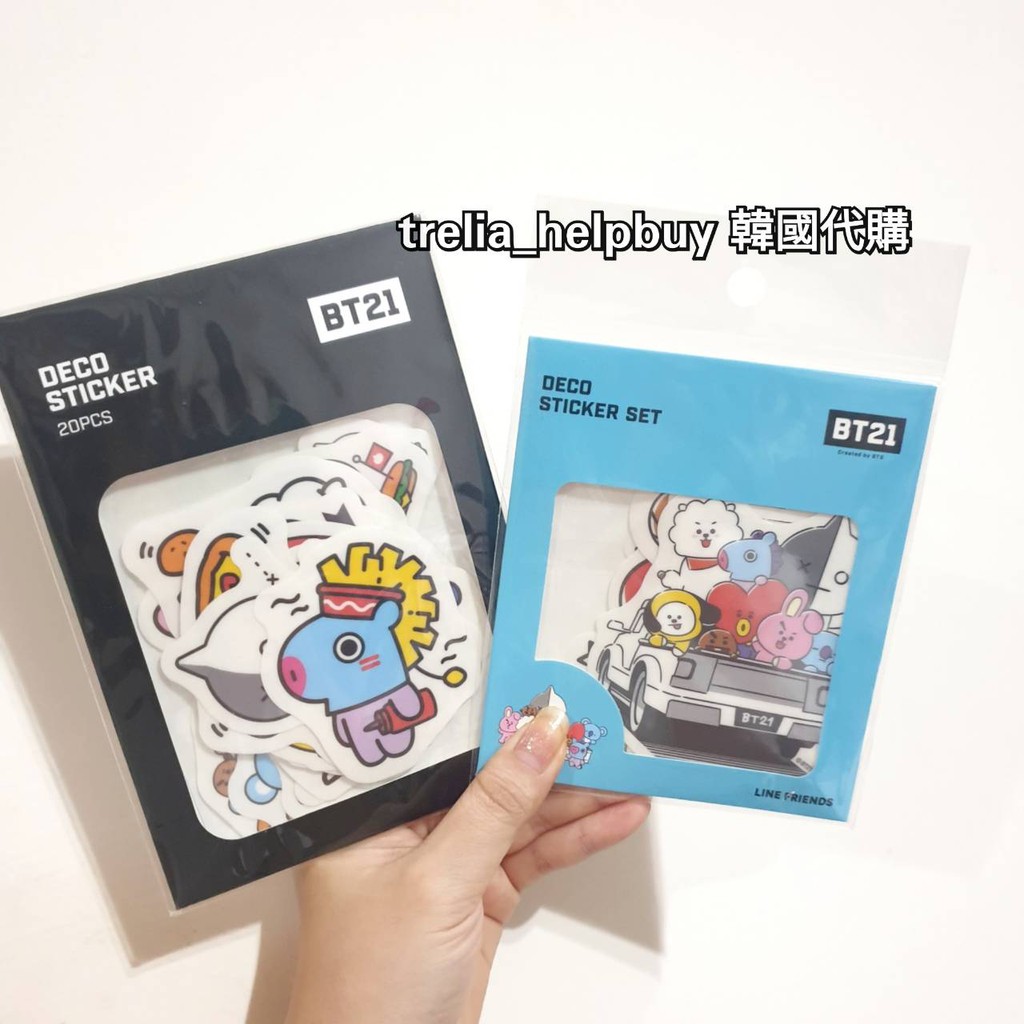 [現貨] BT21 X Studio8 行李箱貼 裝飾貼紙 貼紙 防水貼紙 行李箱 Studio Eight 10x10 | 蝦皮購物