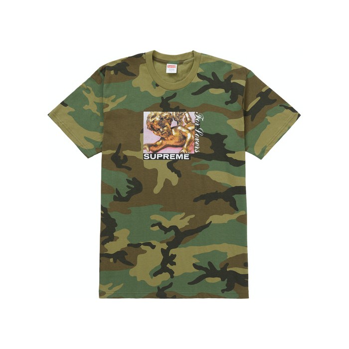 RICHZA STUDIO】現貨綠迷彩M號Supreme Lovers Tee 20FW 邱比特短袖T恤