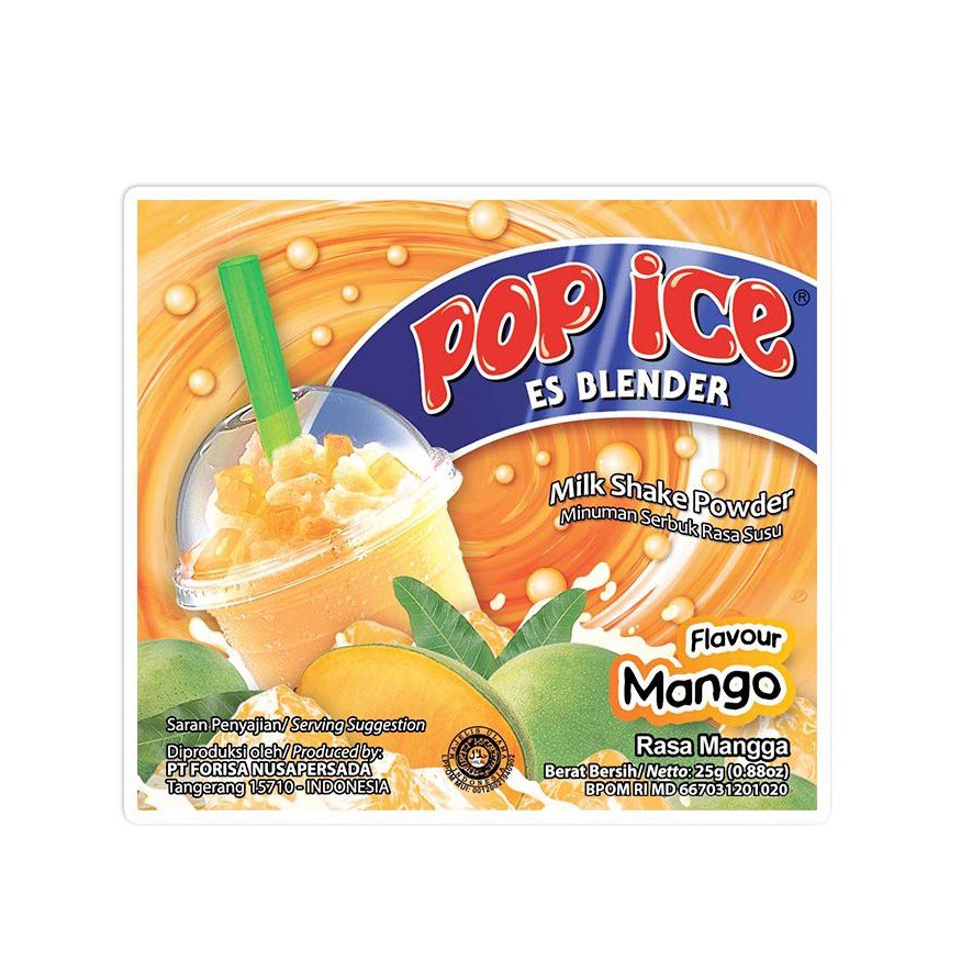 Pop Ice Es Blender Sachet Gram Aneka Rasa