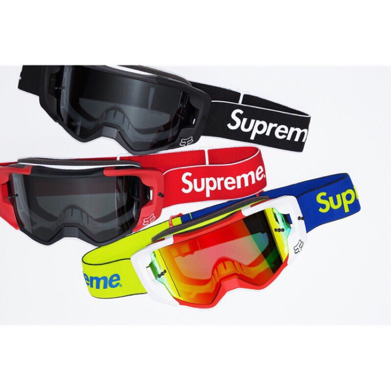 Supreme Fox Racing VUE Goggles 風鏡黑紅| 蝦皮購物