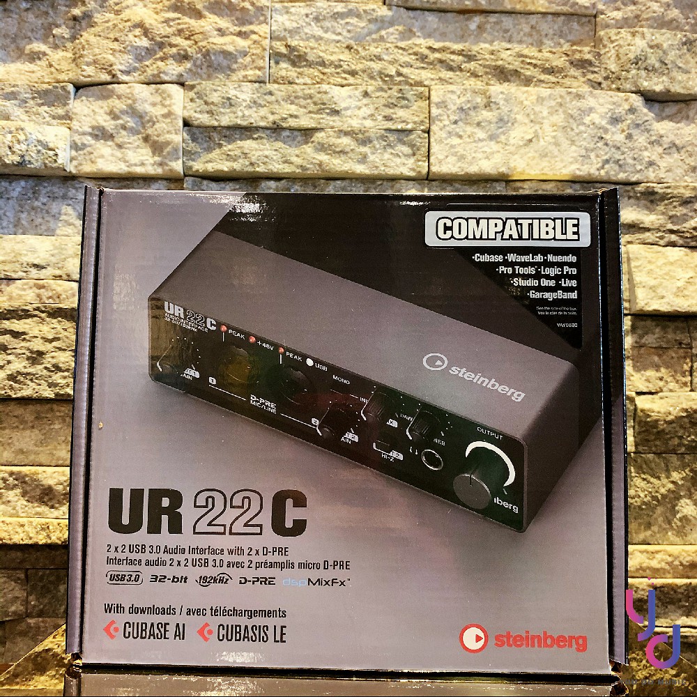 山葉公司貨』分期免運YAMAHA Steinberg UR22C USB 3.0 TypeC 錄音介面