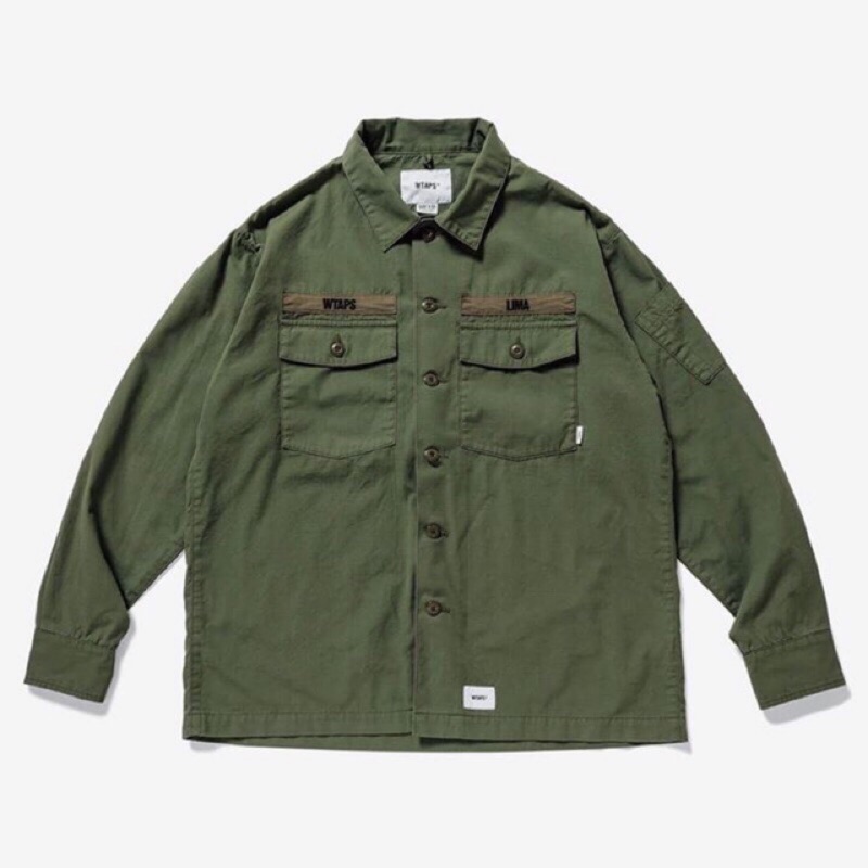 WTAPS BUDS LS / SHIRT. オリーブ Lサイズ
