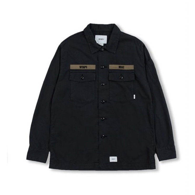 WTAPS 19AW BUDS LS / SHIRT COTTON RIPSTOP 黑S號| 蝦皮購物