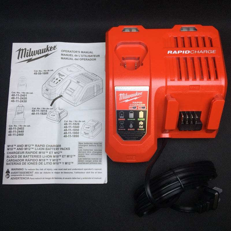 Chargeur rapide M18 & M12 - Milwaukee - 48-59-1808