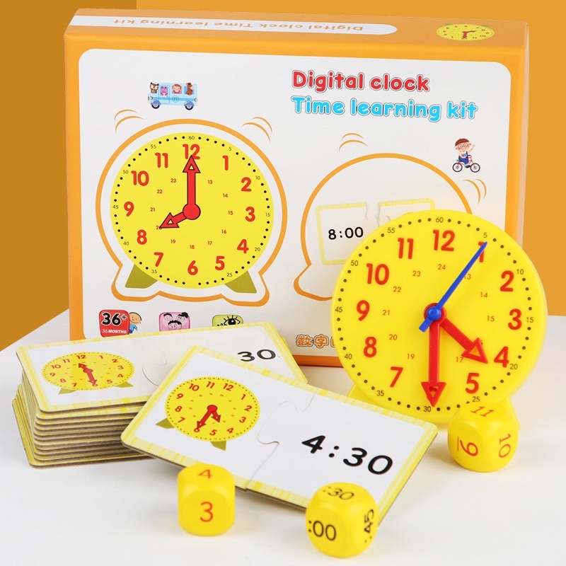 ⏰幼兒數字時鐘學習教具套組⏰ | 蝦皮購物