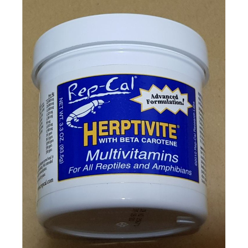 【美國Rep-Cal】【HERPTIVITE 兩棲爬蟲綜合維生素,礦物質,胺基酸補充3.3oz/93.5g】 | 蝦皮購物