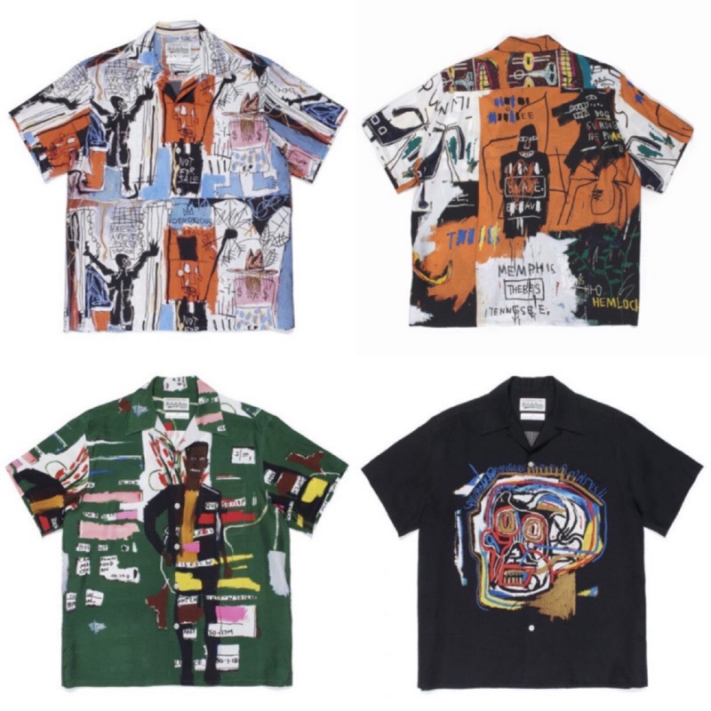 藝術聯名 WACKO MARIA JEAN MICHEL BASQUIAT 夏威夷襯衫 ALOHA SHIRT 代購