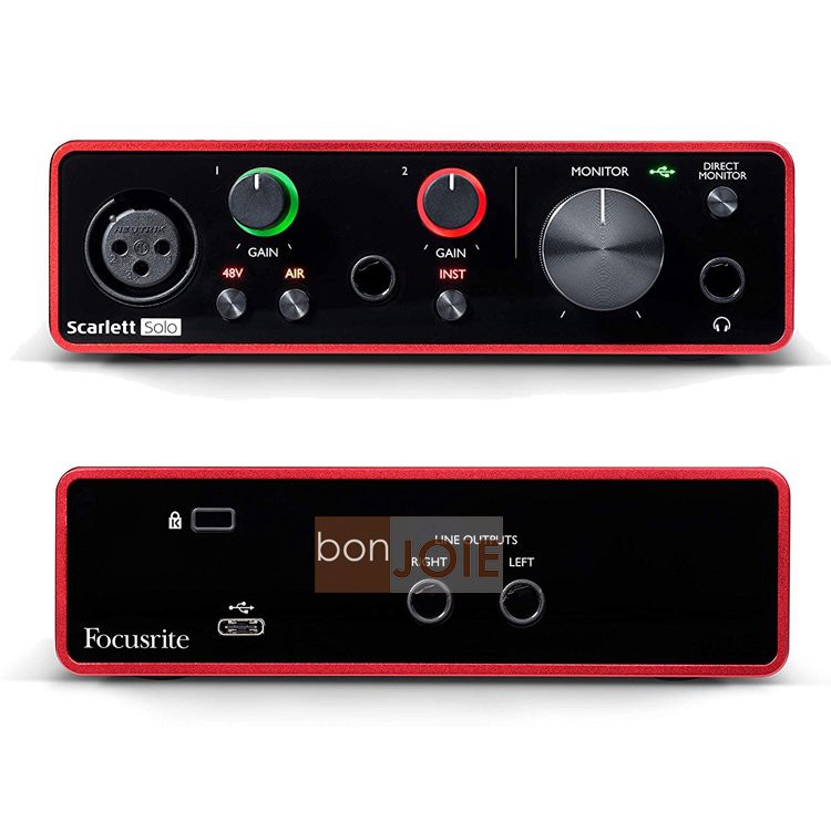 第三代Focusrite Scarlett Solo (3rd Gen) USB 錄音介面錄音盒| 蝦皮購物