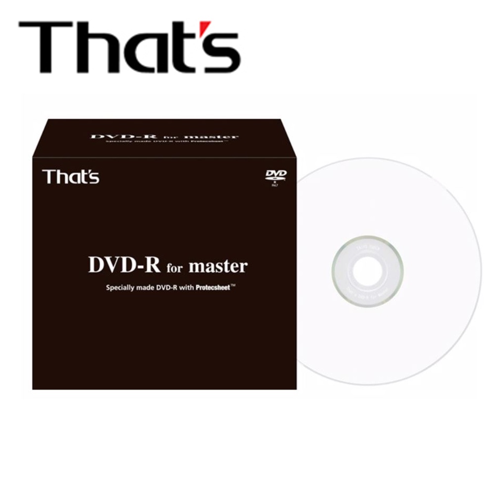 That's 太陽誘電16X DVD-R 4.7GB MASTER(製作母帶專用)單片盒裝1片 