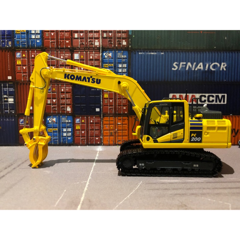 新品‼️ 🚧日版 KOMATSU PC200-11簡易夾•1:50•怪手模型🚧