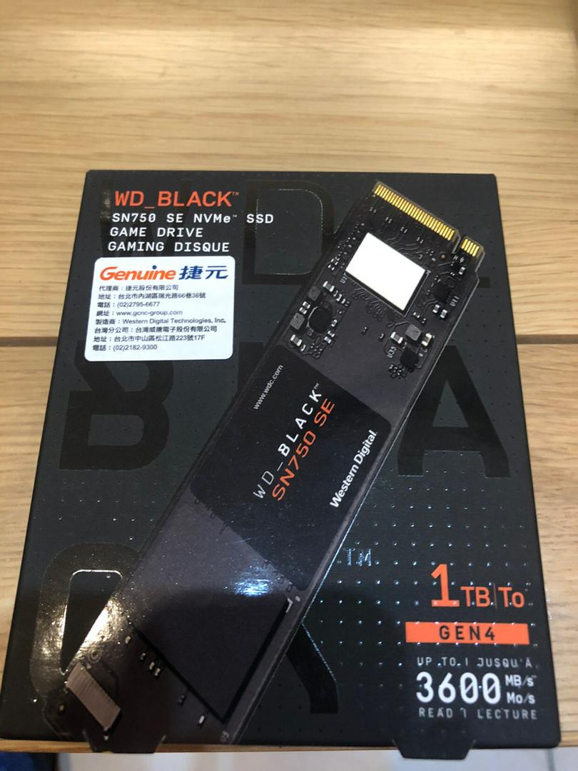 現貨】WD黑標SN750 2TB 1TB 500GB M.2 NVMe 2280 PCIe SSD Gen3固態硬