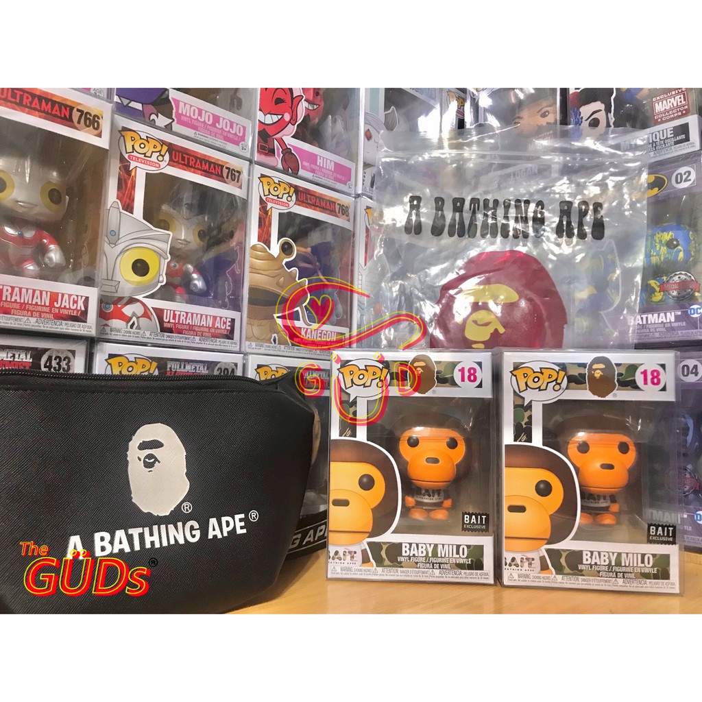 The GÜDs store】Funko pop Baby Milo Bape X BAIT猿人稀有潮流精品