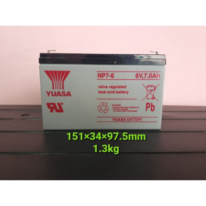 【全新】湯淺YUASA NP7-6(6V7.0Ah) | 蝦皮購物