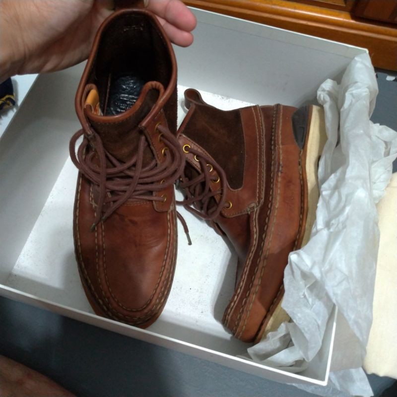 Visvim Grizzly boots mid-folk brown 咖啡色經典定番靴王vibram底