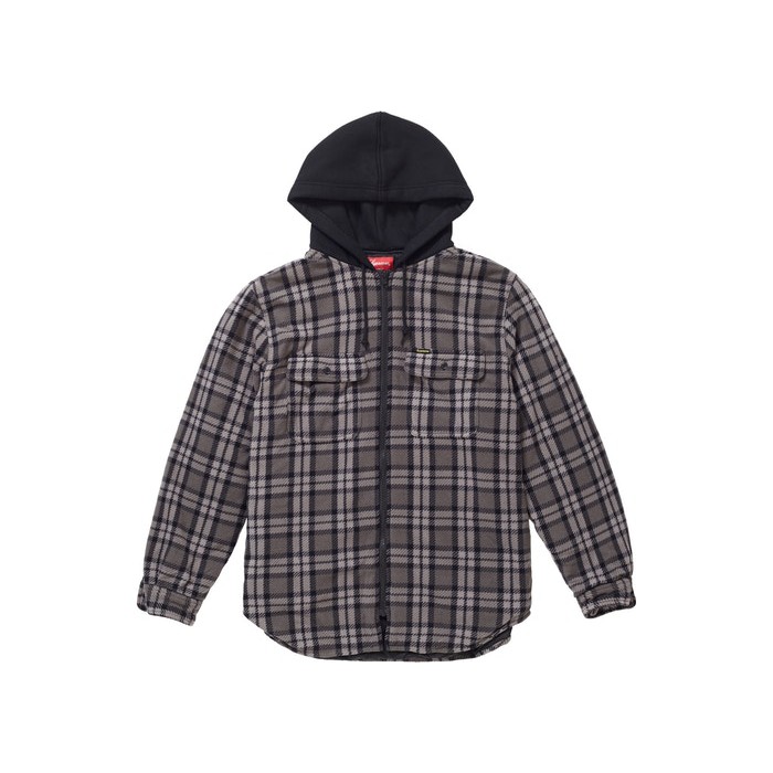 UNIQUE | 二手美品SUPREME 18FW HOODED PLAID WORK SHIRT 鋪棉外套(售