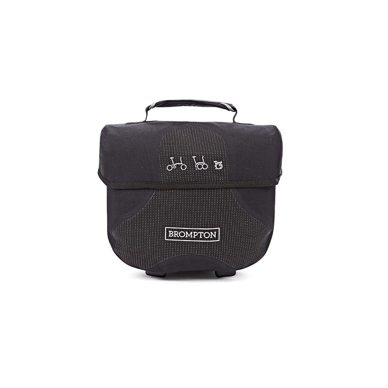 Brompton小布新版 mini-O bag 防水前袋黑色反光點表面（Ortlieb）