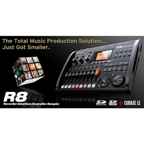 名人樂器】全新Zoom R8 錄音座8軌錄音座電腦錄音介面MIDI 控制