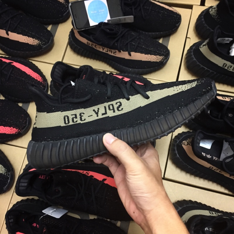 Yeezy 350 deals black green