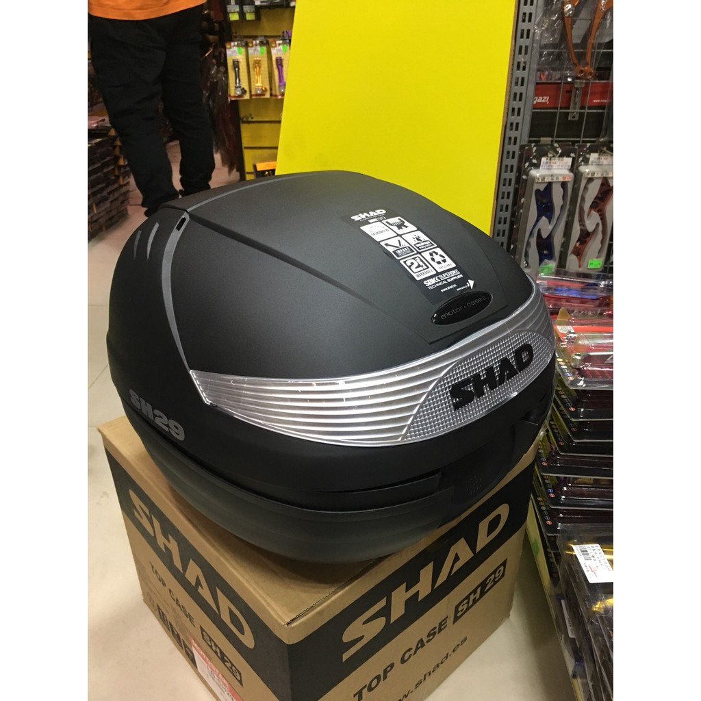 蘆洲茂盛＊SHAD 夏德 H29 行李箱置物箱 行李箱 後箱架 機車後箱 行李箱 箱子 黑色 反光 靠背 小饅頭 | 蝦皮購物