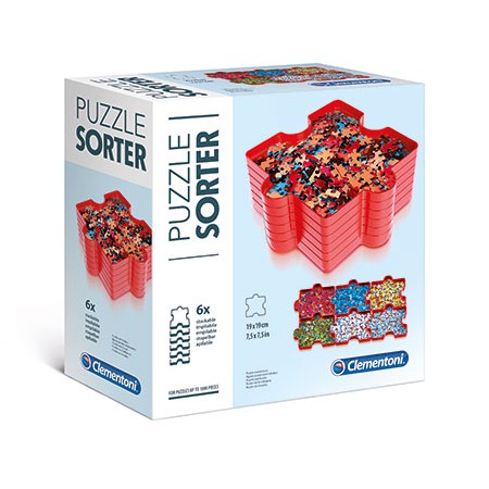 拼圖分類盒（6 入） Clementoni · Puzzle Tools — 嗚拉拉平價拼圖小舖