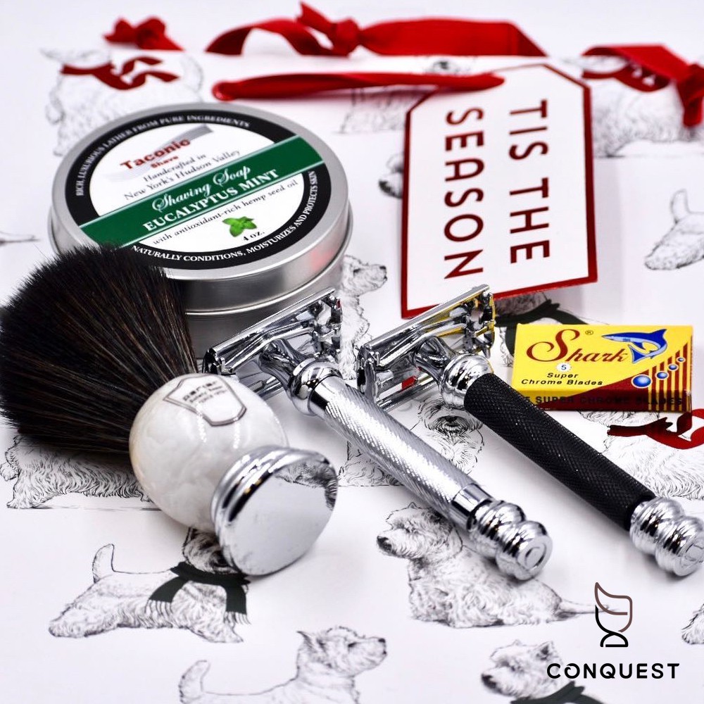 【 CONQUEST 】美國 Parker 99R Safety Razor 傳統刮鬍刀 安全刮鬍刀 蝴蝶旋開式設計