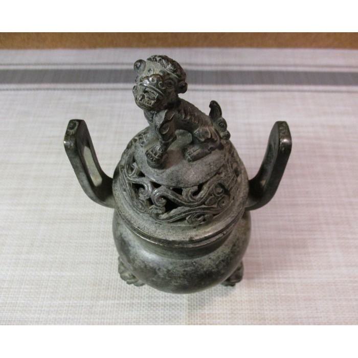 2024年新作入荷 收藏 乾隆年制・紅銅器 清時代 【瑞獸 招財祥瑞 天祿神獸 聚財富 真鍮製