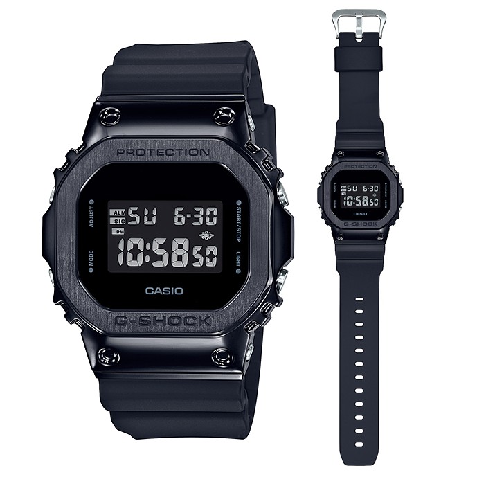 CASIO GM-5600B-1 / G-SHOCK系列(黑色)改裝專用不鏽鋼錶帶| 蝦皮購物