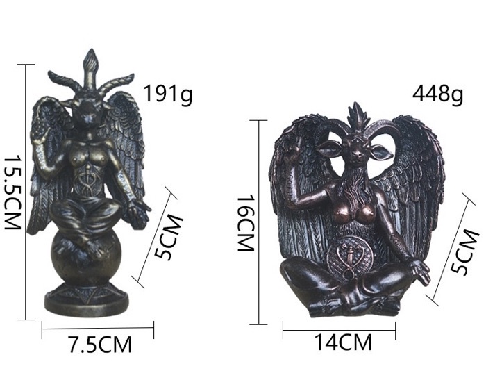 🌈彩虹🍀現貨 山羊雕塑 坐禪魔法山羊 撒旦惡魔小山羊雕像舉手擺件儀式祭壇桌面裝飾 西方樹脂工藝品家居擺件 | 蝦皮購物