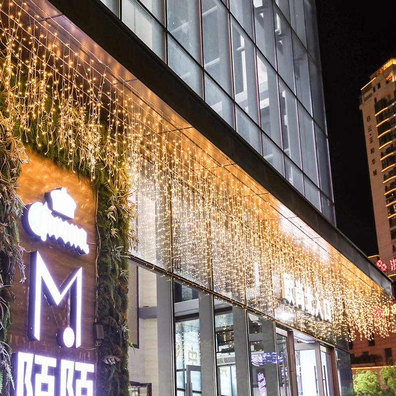 【現貨】冰條燈 4公尺 節日燈條 夜景裝飾燈 庭院造景燈 氣氛燈 防水燈串 戶外防水 LED冰條燈 聖誕燈 新年燈條 | 蝦皮購物