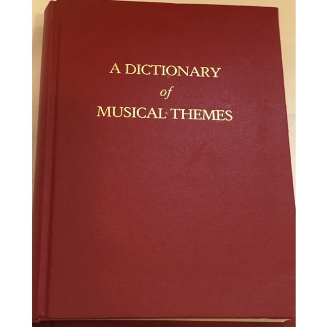 Dictionary of Musical Themes （器樂曲主題字典 英文版 精裝本） 蝦皮購物