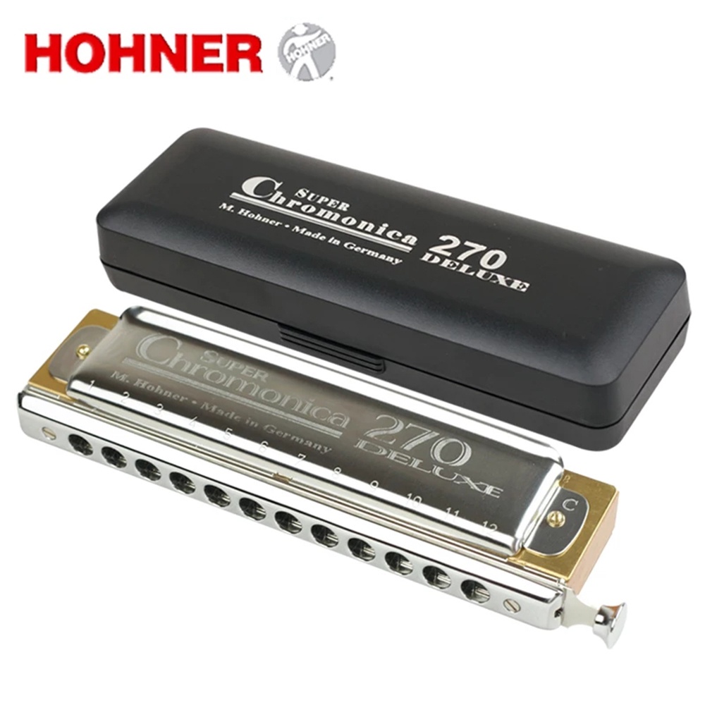 Hohner Super Chromonica 270 Deluxe 豪華版木格12孔半音階- 【他,在