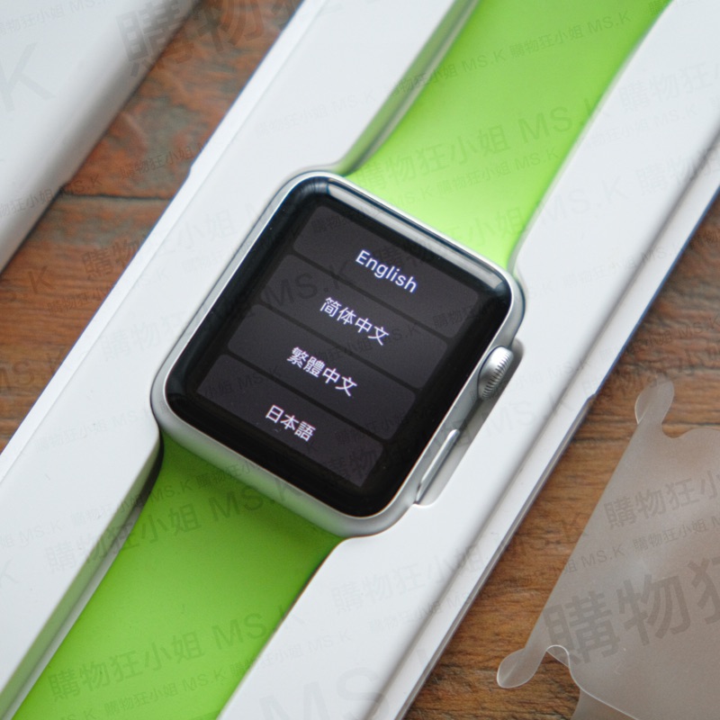 Apple Watch Sport 42mm 7000 series等級銀色鋁 S1 運動錶帶