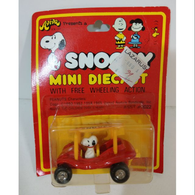 AVIVA TOMICA SNOOPY DIECAST 日本製塑膠膜已破史努比| 蝦皮購物