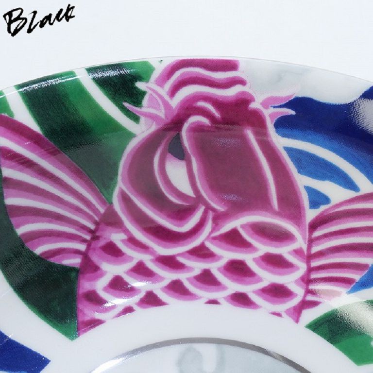 BLACK全新SUPREME陶瓷碗公waves ceramic bowl鯉魚BOX LOGO大碗/拉麵碗