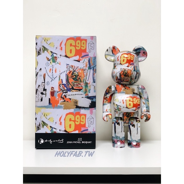 HOLYFAB 現貨正版BE@RBRICK Andy Warhol × BASQUIAT #4 400％ 庫柏力克