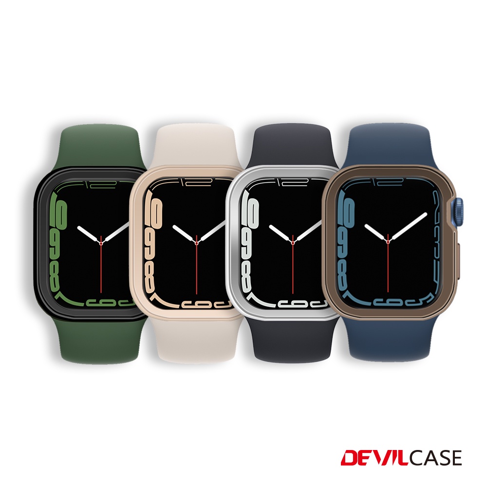 DEVILCASE Apple Watch Series 7/8 (41mm) 保護殼斜面款-4色| 蝦皮購物