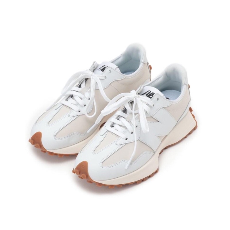 RexInd.》現貨New Balance WS327LA NB 327 327LA 白焦糖底皮革| 蝦皮購物