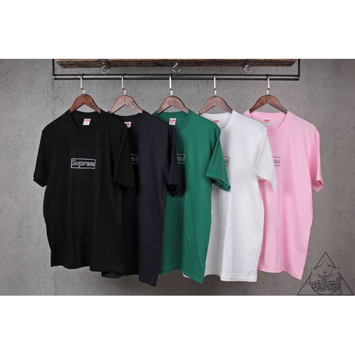 Supreme kaws box online logo tee