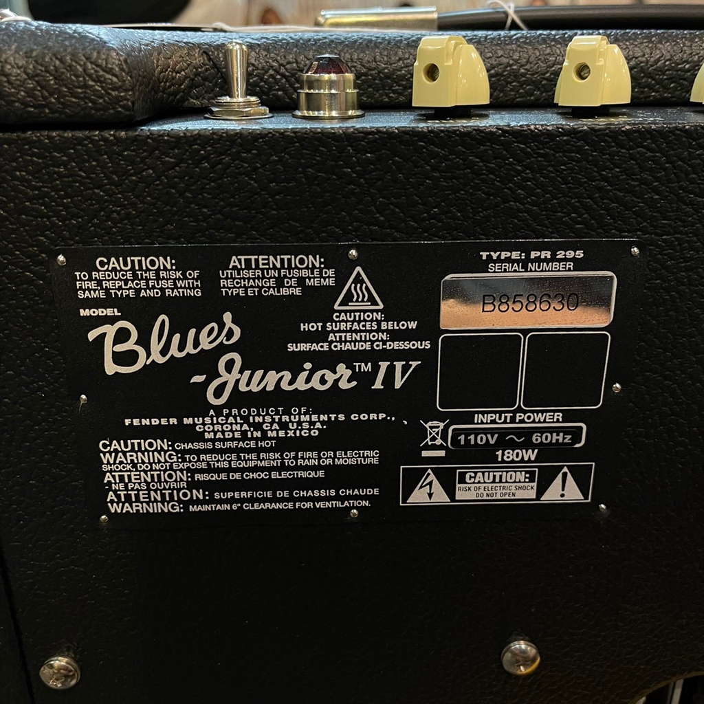 Fender Blues Junior IV 15瓦全真空管電吉他音箱公司貨【宛伶樂器