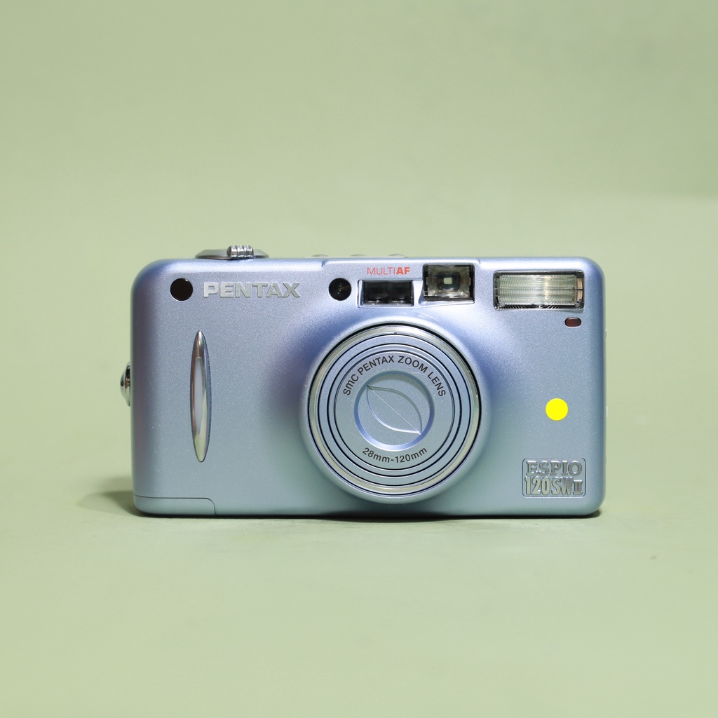 Polaroid雜貨店】♞Pentax Espio 120 SW II 藍銀135 底片傻瓜相機