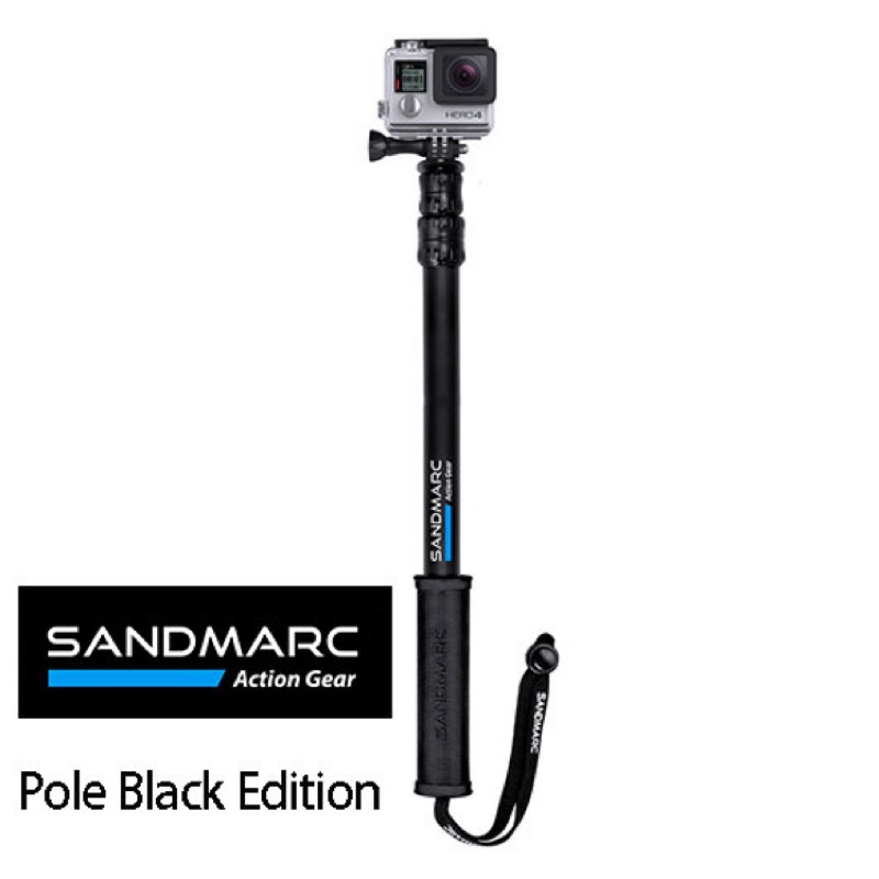 Go Pro Hero SANDMARC Black Edition Pole: Waterproof GoPro Selfie