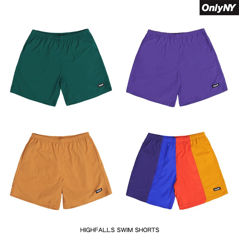 LESSTAIWAN ▽ OnlyNY - HIGHFALLS SWIM SHORTS 20SS 休閒短褲海灘褲