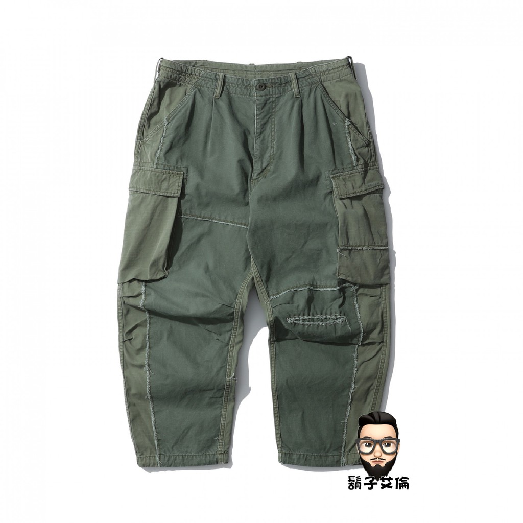 鬍子艾倫】20SS MADNESS ARMY PANTS 日本製軍綠拼接軍褲余文樂實著