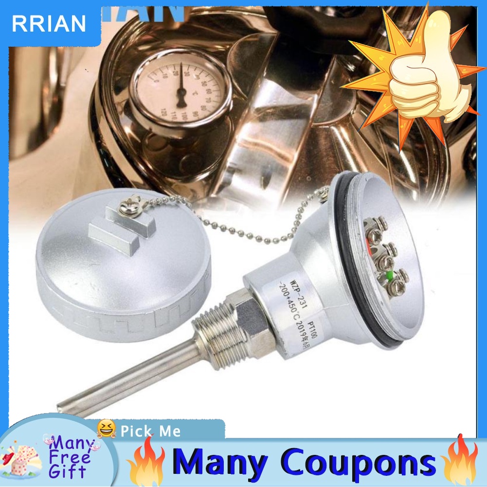 Rrian RTD PT100 溫度傳感器探頭 1/2