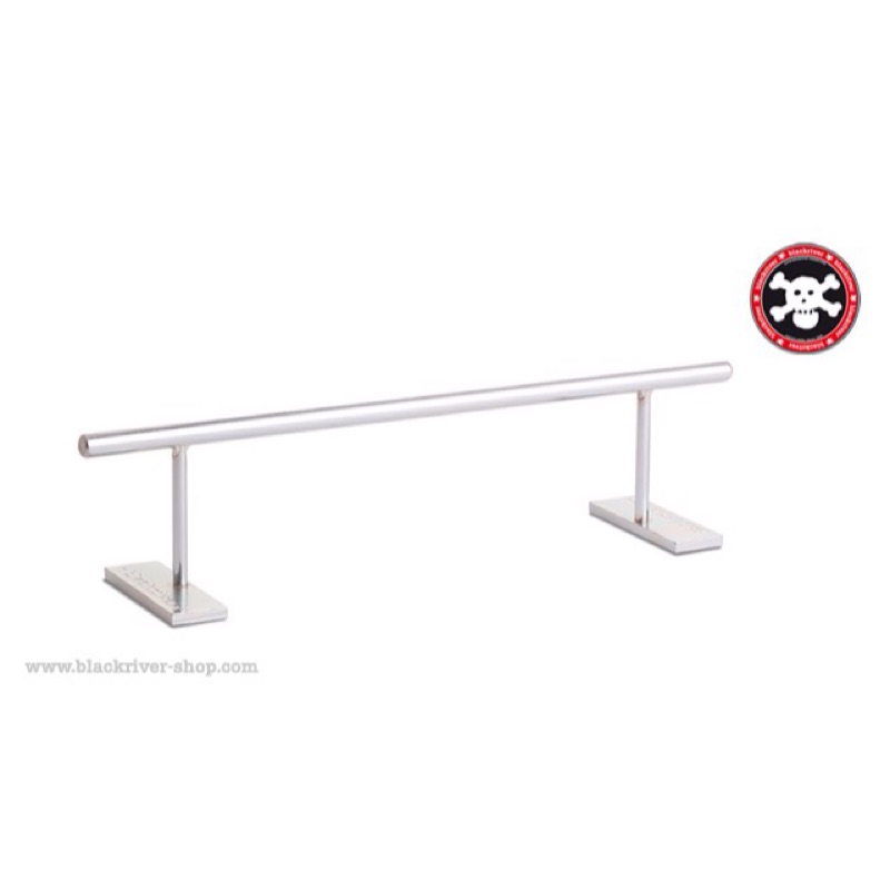 Accessori Fingerboard Professionali Blackriver Ramps+ Ironrail Rotondo Basso Argento - Rail Per Fingerboard 30cm, Altezza 4cm Rail Per Skateboard